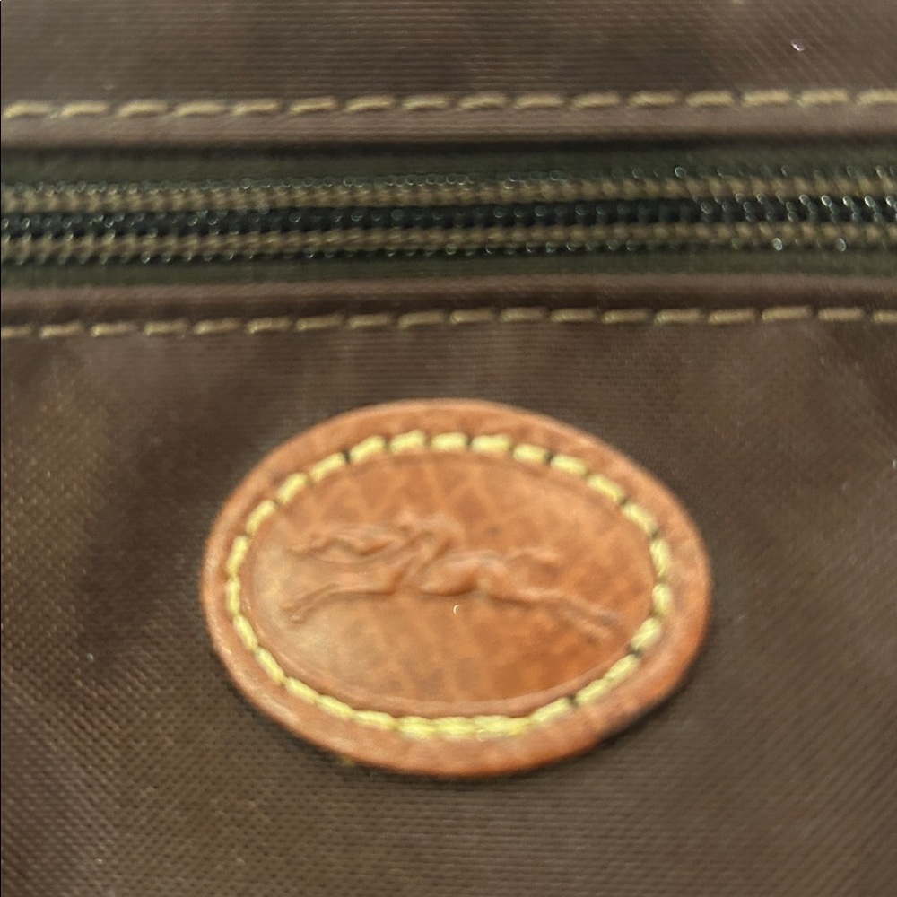 Longchamp Le Pilage Cosmetic Case Pouchette in brown - Picture 3 of 10